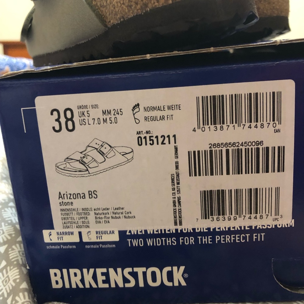 Birkenstock Arizona BS stone sandals
